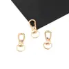32Mmkc Hebilla Pequeña Dorada Giratoria Llavero Metálico Gancho para Maleta Hebilla de Conexión Hebilla Universal Accesorios de Joyería