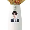 Zhou Keyu Acrílico Blanco Llavero de Doble Cara Soporte para Ventilador Colgante para Bolsa Colgante para Mochila Artículos de Celebridad Diseño Personalizado