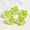 Materiales para manualidades de flor de amapola artificial, accesorios para coronas y arreglos florales, flores pequeñas coloridas hechas a mano para decoración, flores para sombreros, flores de seda