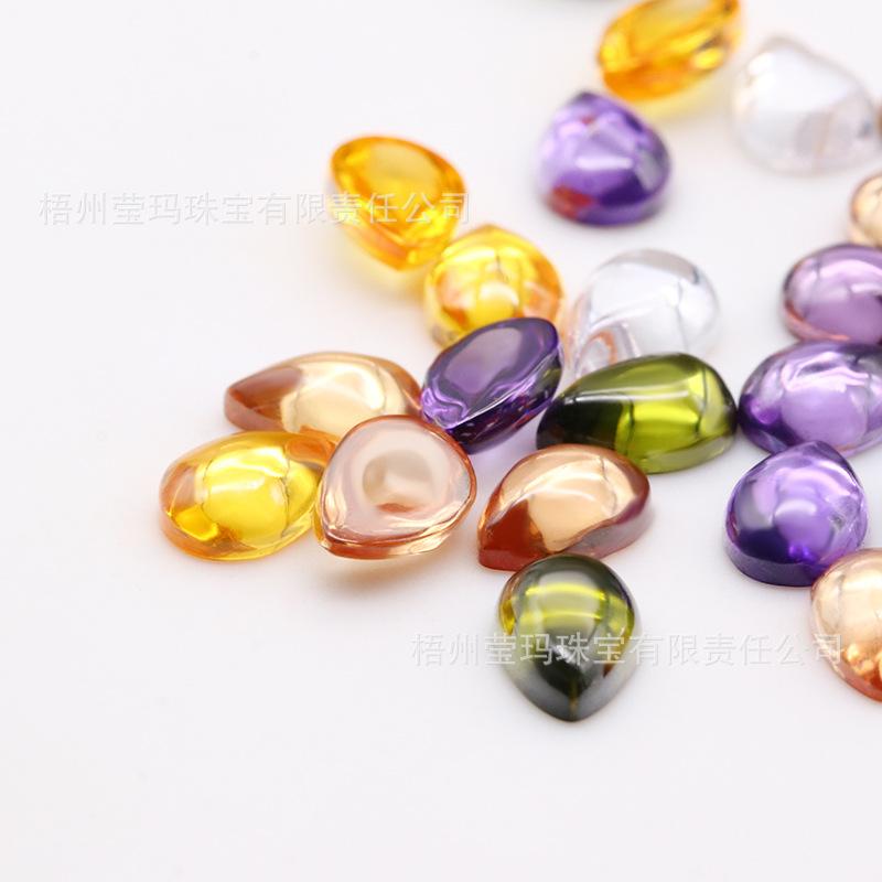 梨形彩色锆石素面