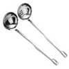 Cucharón de Sopa Engrosado de Acero Inoxidable, Colador de Sopa, Cuchara Pequeña para Hot Pot, Cuchara de Sopa Pulida, Utensilios de Cocina para Restaurante, Juego de Servicio de Sopa para el Hogar