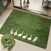 Alfombrilla absorbente para suelo de baño, alfombrilla antideslizante para inodoro, estilo fresco y simple, alfombrilla de secado rápido para uso doméstico en la entrada del inodoro o la ducha