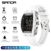 Reloj Sanda de Venta Caliente Multifuncional para Estudiantes Hombres y Mujeres Reloj Deportivo Tipo Barril de Moda Pantalla Grande Impermeable Reloj Digital