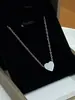 Collar Estilo Coreano Forma de Corazón Corazón de Durazno Amor Acero de Titanio Collar Clavícula Collar Niñas Estilo Neutro Joyería Dorada