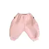 Pantalones de Felpa de Invierno para Niñas Otoño e Invierno Moda para Bebés Engrosados Sueltos Deportivos Pantalones de Chándal Cálidos Largos