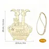 Amazon Halloween Natal Placa Decorativa de Madeira Pendurada TikTok Não Acabado diy Fatia de Madeira Xiyin Decoração de Porta Janela