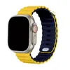 Adecuado para correas de Apple Watchs456789/10/11 Correas de Apple Modificadas Correas de Reloj de Silicona Marina