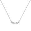 Collar de plata de ley S925 de lujo para mujer, exquisito diseño geométrico irregular de circonitas, cadena de clavícula de alta calidad a la moda.