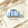 Pinzas de garra a rayas de colores, pinzas para coleta, pinzas de tiburón, accesorios para el cabello, pinzas para el cabello, accesorios populares para el cabello al por mayor del fabricante