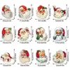 CT740 Imanes Navideños de Dibujos Animados Transfronterizos para Refrigerador Pegatinas Decorativas para Gabinete de Almacenamiento Navideño y Buzón Pegatinas Magnéticas Impermeables para Carrocería de Coche