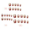 Vermelho Vinho Cor Suave Gradiente Olho de Gato Textura de Alto Padrão Estilo Elegante Feminino Estilo Irmã Real Clareamento Manicure Estilo Curto 30-t Usável