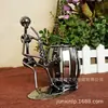 Regalo Creativo Regalo del Día del Maestro Banda de Guitarra Músico Contenedor de Bolígrafos Iron Man Kit Caja de Almacenamiento para Oficina