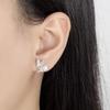 Nuevos pendientes de perlas de imitación de mariposa en espiral de invierno, frescos y dulces, de estilo pequeño y fragante, exquisitos pendientes de alta gama de nicho.