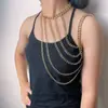 Moda Transfronteriza Europea y Americana Cadena Colgante al Cuello Collar para Clavícula Sexy Geométrico en Forma de U Borla Cadena para Cuerpo de un Solo Hombro para Mujeres