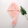 Gorro para secar el cabello para mujer, grueso, de secado rápido, absorbente, de vellón de coral, toalla para secar el cabello, nuevo gorro de ducha, turbante, fábrica mayorista, logotipo bordado