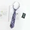 Estilo Japonés jk Corbata Mujer Talla Única Perezoso Preppy Estilo Camisa Uniforme Accesorios Uniforme Estudiante Cuadros Pareja Masculina Mismo Estilo