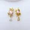 Accesorios de Colgante de Mariposa DIY con Microincrustaciones de Zircón Chapado en Cobre Materiales para Abalorios Accesorios de Joyería para Pulsera y Collar