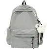 Mochila estilo japonês ins, xadrez fresco, cor de doce, para meninas, adequada para alunos do ensino fundamental II e médio, casual e versátil, bolsa de ombro dupla de grande capacidade