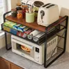 Estante para microondas, organizador de encimera de cocina, estante de almacenamiento multifuncional para horno, estante para electrodomésticos del hogar, estante para colocar el horno