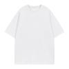 260g Pesado Comércio Exterior Algodão Ombro Edição Grande Manga Curta Masculina e Feminina Espessada T-shirt Estilo Nacional Solta Camisa Básica