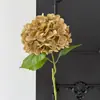 Flores de hortensia artificiales realistas estilo coreano con un toque de alta gama, flores artificiales realistas para decoración del hogar y la sala de estar, flores artificiales de calidad de exportación