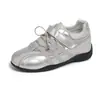 Zapatillas de ballet de moda para mujer que aumentan la altura, nuevos zapatos Mary Jane deportivos casuales versátiles de velcro 2026