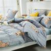 Juego de Cuatro Piezas Estampado de Algodón con Aloe Vera Transfronterizo para Uso en Casa y Dormitorio, Juego de Tres Piezas de Sábanas, Funda de Edredón, Fabricante de Ropa de Cama al por Mayor