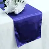 Venda Direta da Fábrica Moderno Simples 12*108 Decoração de Mesa de Hotel e Casamento Decoração de Mesa de Centro de Café de Cetim Caminho de Mesa de Cetim