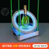 Luz LED Recargable de Barra Portavasos Iluminado Base Creativa Iluminada para Champagne KTV Soporte de Exhibición de Licores Estante Láser para Vino Portavasos