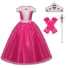 Comercio Exterior Navidad Cosplay Vestido para Niña Grande Bella Durmiente Aurora Vestido de Princesa Vestido Largo