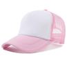 Impressão de Logo Personalizada Estampagem a Quente Combinação de Cores Simples Boné com Aba de Placa Leve Malha Confortável Respirável Chapéu de Sol Boné de Beisebol