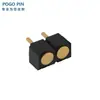 Conector POGOPIN dedal de resorte dedal de antena chapado en oro pasador de inserción de pasador de dedal lado del orificio del pasador pasta de soldar tipo cable de soldadura de carga pasador plano