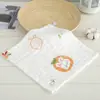 Toalla Facial de Gasa para Niños, Toalla Cuadrada para Bebé, Babero de Gasa Clase A, Algodón 100% al por Mayor, Toalla Facial Suave de Algodón Puro de Seis Capas
