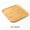 Bandeja de Bambú Completa Rectangular para Hogar Bandeja para Tazas de Té Plato de Madera para Barbacoa Plato para Frutas Plato de Madera Sólida Plato para Pan Estilo Japonés