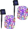 Lâmpada Solar de Fio de Cobre LED de Baixa Tensão Transfronteiriça Lâmpada de Corda Decorativa de Fio de Cobre e Couro para Jardim Externo à Prova de Chuva
