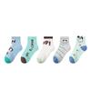 1706 calcetines infantiles al por mayor 2024 primavera y verano finos letras perrito calcetines de malla algodón sin costuras calcetines lindos para niños