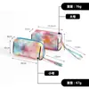 Bolso de Cosméticos Nuevo de PU Láser Disparador Cuero Bolso de Cosméticos Colorido Almohada Tie-Dye Impermeable Bolso de Maquillaje