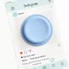 Soporte Magnético para Teléfono de Silicona Mate con Bloques de Color para Escritorio, Soporte Retráctil de Color Sólido para Personas Perezosas
