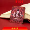 Núcleo de Pintura Thangka Pintado a Mano sin Adorno Dorado, Colgante de la Montaña Wutai, Serpiente del Zodiaco, Collar Dainichi Amitabha Tridimensional al por Mayor