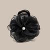 Presilha de Cabelo Flor Begônia Feminina Estilo Simples Romântico Presilha de Flor Elegante Combina com Tudo Estilo Médio Presilha Tubarão de Cabelo Novo Estilo