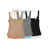2542-26 Chaleco Falso de Dos Piezas Estilo Verano con Estilo de Hong Kong, Camisola Versátil con Bloques de Color, Tejido de Seda de Morera
