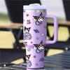 Taza de Coche de 40 oz Taza de Agua Sanrio Taza Labubu Gran Capacidad Termo de Acero Inoxidable 304 para Uso en Casa