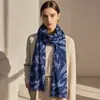 Design Europeu e Americano de Nicho Lenço Longo 90*180cm para Mulheres Outono e Inverno Nova Moda Elementos de Galhos e Folhas Lenço Decorativo Versátil