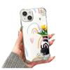 Capa de celular Apple 15promax com tira de cor espelhada para iPhone14 espelho de maquiagem 13/12 resistente a quedas criativa