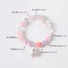 Cuarzo Rosa Lujo Ligero Moda Versátil Diseño Original Pulsera de Amatista Lavanda para Mujeres Pulsera Dulce de Amor
