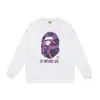 Bape Ape Head marca de moda unisex cuello redondo manga larga algodón estampado holgado chaqueta sudadera de otoño e invierno para hombre