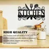 Nuevo Colgante Decorativo de Metal para Pared de Cocina Amazon Silueta Arte Cocina Logo Utensilios de Cocina Hierro Restaurante Colgante