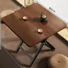 Mesa Plegable para Mirador, Mesa de Café Pequeña para el Hogar, Mesa de Té Pequeña, Escritorio de Estudio para Balcón, Mesa Baja, Cama, Tatami, Mesa Kang