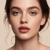 Pegatinas de tatuaje de maquillaje facial de oro de alta gama europeas y americanas transfronterizas, pegatinas de tatuaje temporal de maquillaje facial con purpurina para fiesta de lámina dorada