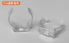 Clip de plástico para tubo T5/T6/T10 Clip de fijación de tubo dividido T8 Clip de plástico transparente para tubo T12/T16
